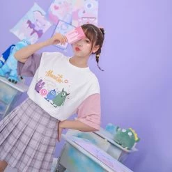 Juwas NEW ARRIVAL Clumsy Monsters Two-Tone Tees 12 Juwas NEW ARRIVAL Clumsy Monsters Two-Tone Tees