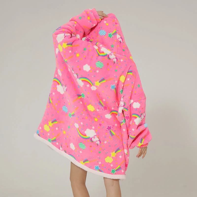 Juwas CLOTHING Cute Rainbow Unicorn Oversize Pajamas Hoodies 10 Juwas CLOTHING Cute Rainbow Unicorn Oversize Pajamas Hoodies