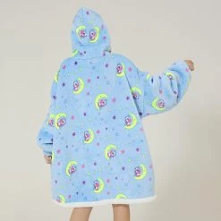 Juwas CLOTHING Cute Unicorn Moon Oversize Warm Pajamas Sweatshirt