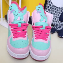 Juwas.com Online Store NEW ARRIVAL Kawaii Unicorn Cartoon High Top Sneakers