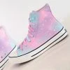 Juwas.com Online Store Kawaii Harajuku Pastel Galaxy Canvas High Tops Sneaker