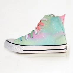 Juwas.com Online Store Kawaii Harajuku Pastel Galaxy Canvas High Tops Sneaker