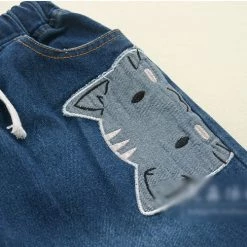 Juwas.com Online Store Cat Embroidery Jeans