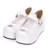 Juwas Heart Embroidered Round Tip Toe Platform Shoes NEW ARRIVAL