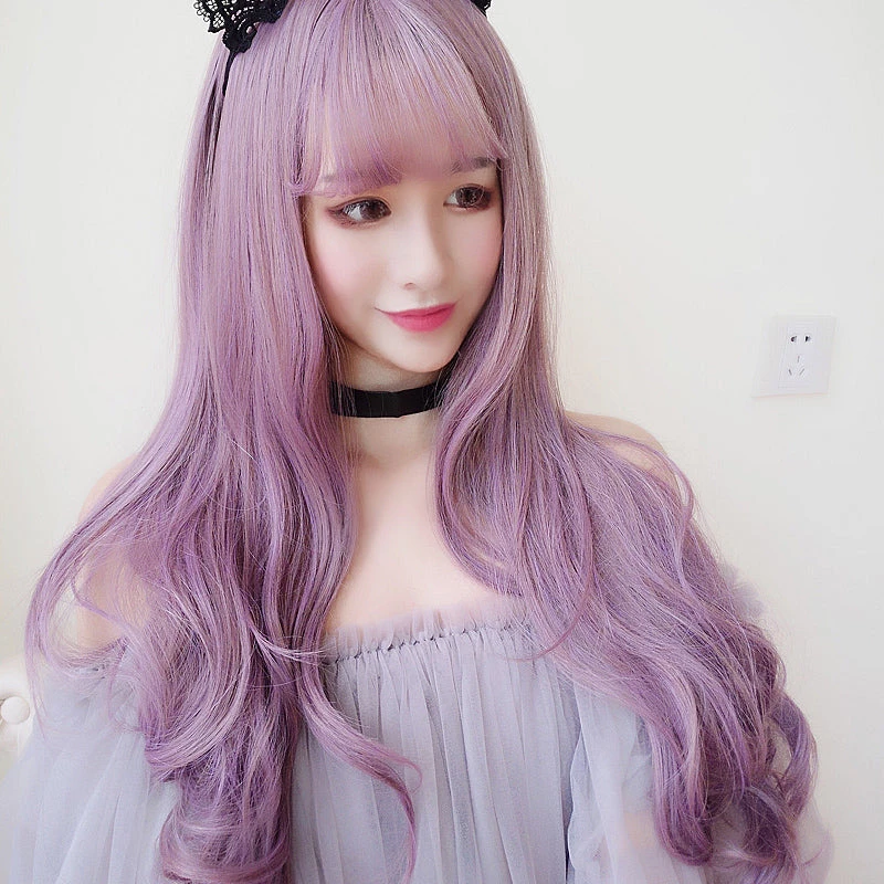 Juwas.com Online Store Purple Air Bang Hair Wig NEW ARRIVAL 4 Juwas.com Online Store Purple Air Bang Hair Wig NEW ARRIVAL