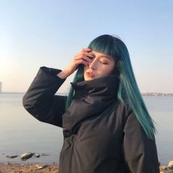 Juwas.com Online Store Korean Mixed Color Straight Air Bangs Wig