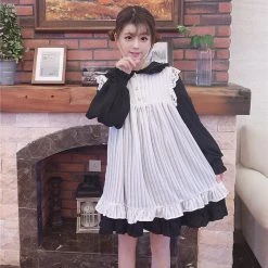 Juwas.com Online Store Kawaii Lolita Fashion Lace Edge Lotus Collor