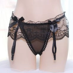 Juwas Sexy Lace Ribbon Bow Panty Lingerie NEW ARRIVAL