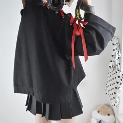 -Juwas NEW ARRIVAL Gothic Fox Lacing Hoodie