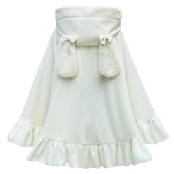 -Juwas Sweet Lolita Princess Bow-knot Heart Button Cape Coat