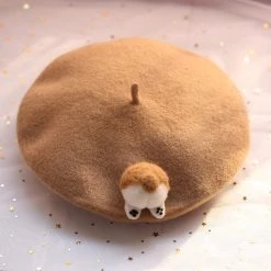 Juwas.com Online Store Corgi Artist Beret Hat