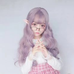 Juwas.com Online Store Fashion & Beauty Harajuku Lolita Long Purple Wavy Air Bangs Cosplay Wig 8 Juwas.com Online Store Fashion & Beauty Harajuku Lolita Long Purple Wavy Air Bangs Cosplay Wig