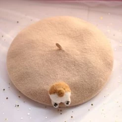 Juwas.com Online Store Corgi Artist Beret Hat