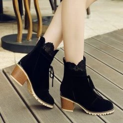 Juwas.com Online Store NEW ARRIVAL Lace Up Ankle Martin Boots