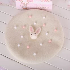 Juwas Pastel Soft Lolita Beret Hat