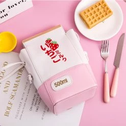 Juwas.com Online Store NEW ARRIVAL Kawaii Gintama Milk Strawberry Shoulder Bag