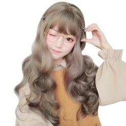 Juwas CUTE BIG WAVE LONG ROLL WIG