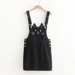 Juwas.com Online Store NEW ARRIVAL Japanese Kawaii Cat Embroidery Denim Overall 9 Juwas.com Online Store NEW ARRIVAL Japanese Kawaii Cat Embroidery Denim Overall