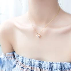 Juwas Love Angel Wings Pearl Silver Necklace NEW ARRIVAL