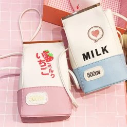 Juwas.com Online Store NEW ARRIVAL Kawaii Gintama Milk Strawberry Shoulder Bag