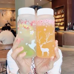 Juwas Cute Deer Swallows Drinking Bottle