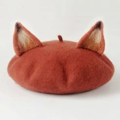 Juwas Fox Handmake Wool Handmade Beret NEW ARRIVAL