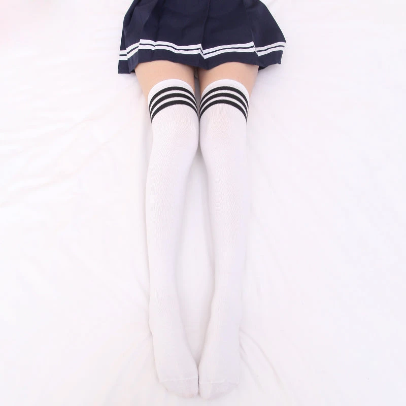 Juwas.com Online Store Japanese Harajuku Stripe Knee Socks NEW ARRIVAL 5 Juwas.com Online Store Japanese Harajuku Stripe Knee Socks NEW ARRIVAL
