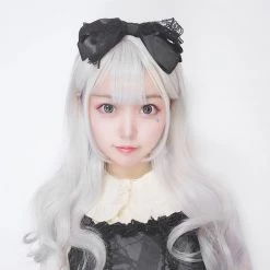 Juwas.com Online Store Fashion & Beauty Lolita Grey Parted Bangs Cosplay Wig
