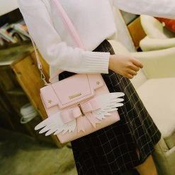 Juwas.com Online Store NEW ARRIVAL Kawaii Cardcaptor Sakura Angel Wings Handbag/Shoulder Bag