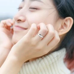 Juwas Fashion & Beauty Mini Cat Ears Silver Ring