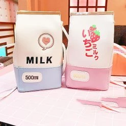 Juwas.com Online Store NEW ARRIVAL Kawaii Gintama Milk Strawberry Shoulder Bag
