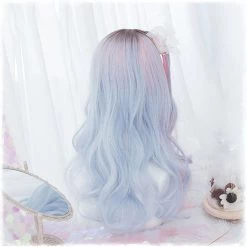 Juwas NEW ARRIVAL Harajuku Tri-Color Ombre Big Curls Wig