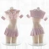 Juwas.com Online Store Sexy Pink Sailor Transparent Sheer Short School Uniform Lingerie NEW ARRIVAL 2 Juwas.com Online Store Sexy Pink Sailor Transparent Sheer Short School Uniform Lingerie NEW ARRIVAL