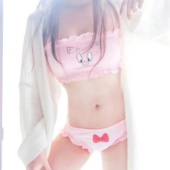 Juwas.com Online Store Cute Pink Pig Bra Underwear Set NEW ARRIVAL