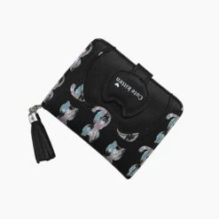 Juwas.com Online Store Cute Kitten Printed Credit Card Holder Wallet Purse NEW ARRIVAL