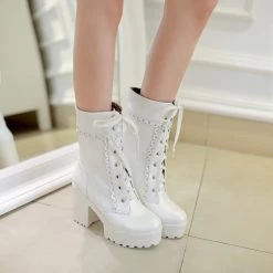 Juwas.com Online Store Kawaii High Heel Martin Boots