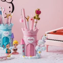 Juwas.com Online Store Cute Unicorn Castle Pen Holder