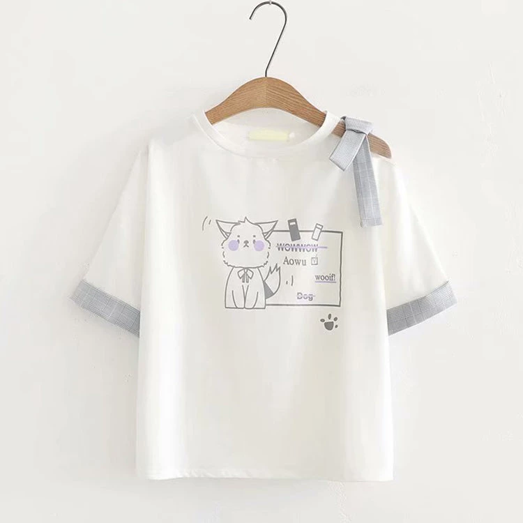 Juwas.com Online Store Japanese Kitty BOW-KNOT T-SHIRT NEW ARRIVAL 3 Juwas.com Online Store Japanese Kitty BOW-KNOT T-SHIRT NEW ARRIVAL
