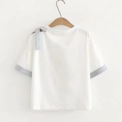 Juwas.com Online Store Japanese Kitty BOW-KNOT T-SHIRT NEW ARRIVAL