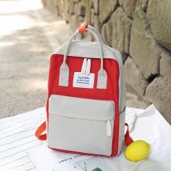 Juwas.com Online Store Ulzzang Pastel Color Block Backpack NEW ARRIVAL