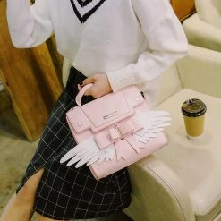 Juwas.com Online Store NEW ARRIVAL Kawaii Cardcaptor Sakura Angel Wings Handbag/Shoulder Bag