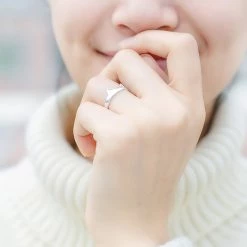 Juwas Fashion & Beauty Mini Cat Ears Silver Ring