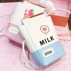 Juwas.com Online Store NEW ARRIVAL Kawaii Gintama Milk Strawberry Shoulder Bag