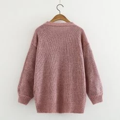 Juwas Kawaii Spring Flower Knitted Sweater Jacket CLOTHING