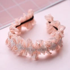 -Juwas Sweet Lolita Ruffled Flower Head Band NEW ARRIVAL