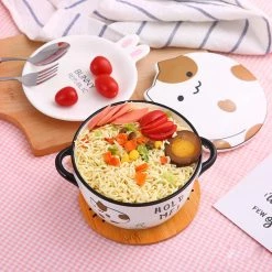 Juwas ACCESSORIES KAWAII PUSHEEN CAT PRINTED BOWL