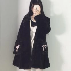 Juwas CLOTHING Cute Cat Ear Paws Plush Coat