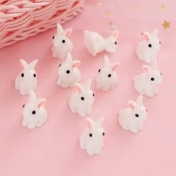 -Juwas Cute Mini Bunny Decoration 10pcs/set