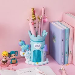 Juwas.com Online Store Cute Unicorn Castle Pen Holder