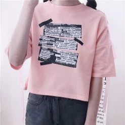 Juwas.com Online Store NEW ARRIVAL Gothic Letter Ribbon Loose Tee Shirt 12 Juwas.com Online Store NEW ARRIVAL Gothic Letter Ribbon Loose Tee Shirt